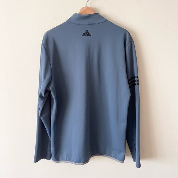Adidas Golf Gray and Blue Quarter-Zip Pullover Men’s size M - Picture 4 of 7